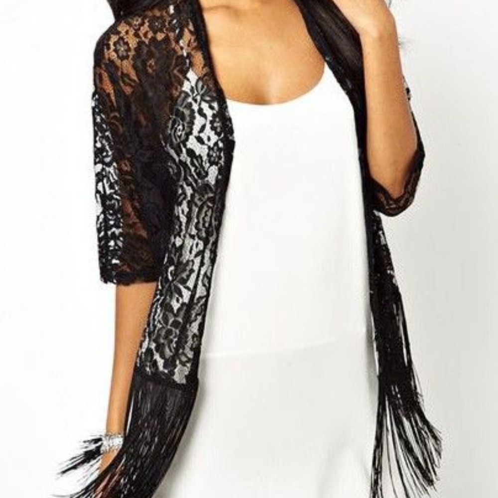 Fringe Lace Kimono